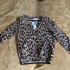 Jones New York cheetah cartigan